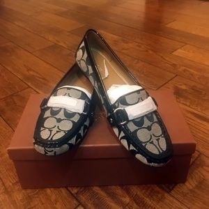 [BRAND NEW] Black/White Coach Women’s Loafer